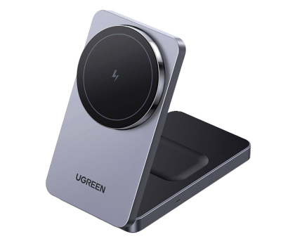 Ładowarka do smartfonów UGREEN Ładowarka indukcyjna 2w1 W528 do iPhone AirPods 20W szara